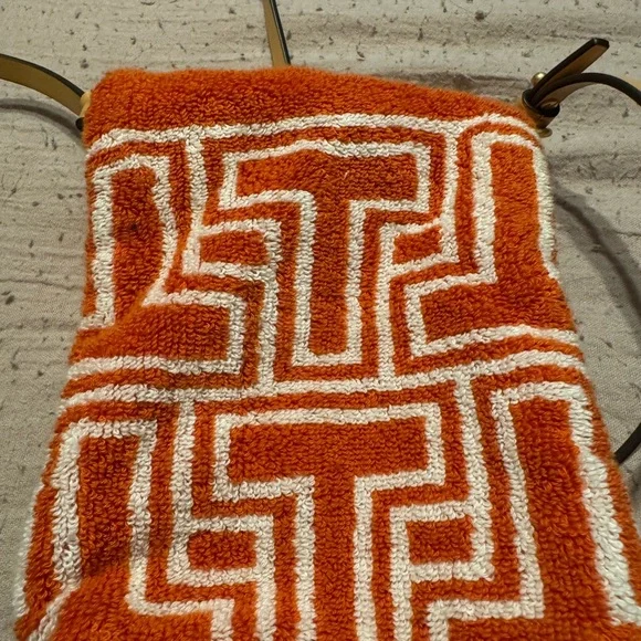 Tory Burch Orange and White Crossbody Bag - Picture 2 of 6